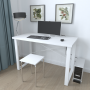 Письменный стол Ferrum-decor Драйв 750x1200x700 Белый металл ДСП Белое 32 мм (FRD-103394)