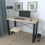 Письменный стол Ferrum-decor Драйв 750x1200x700 Черный металл ДСП Дуб Сонома 16 мм (FRD-103174)