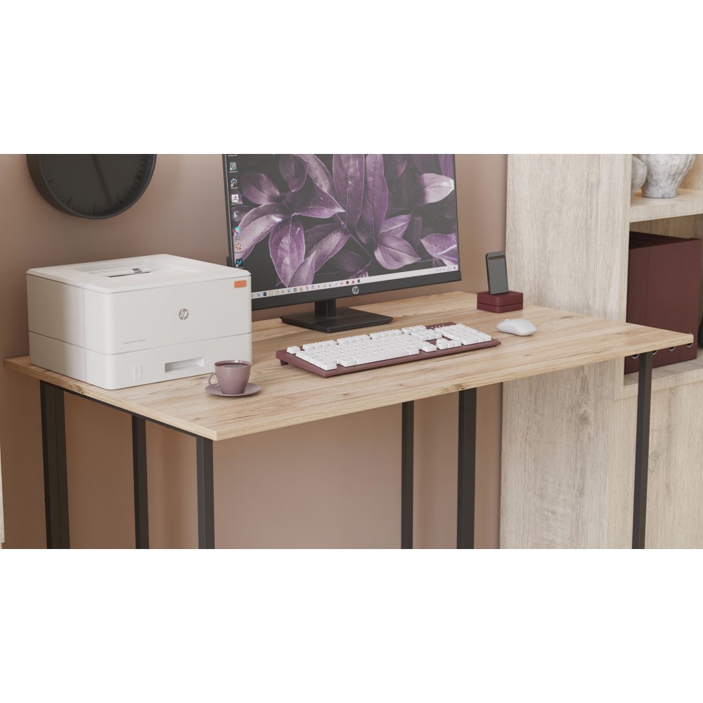 Компьютерный стол Ferrum-decor Ханна 75x120x70 черный ДСП Дуб Сан-Марино 16мм (FRD-103514)