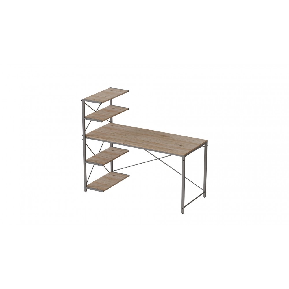 Компьютерный стол Ferrum-decor Джек 75x140x60 Серый ДСП Дуб Сан-Марино (FRD-104415)