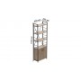 Етажерка 4/60 Ferrum-decor Серії Конект з тумбою 179x60x28 Чорний ДСП Сан-Марино (FRD-104485)