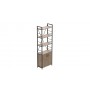 Етажерка 4/60 Ferrum-decor Серії Конект з тумбою 179x60x28 Чорний ДСП Сан-Марино (FRD-104485)