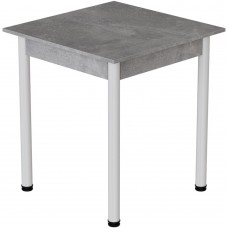 Стол кухонный Ferrum-decor Агата 75x70x70 Белый ДСП Бетон 16мм (FRD-105555)