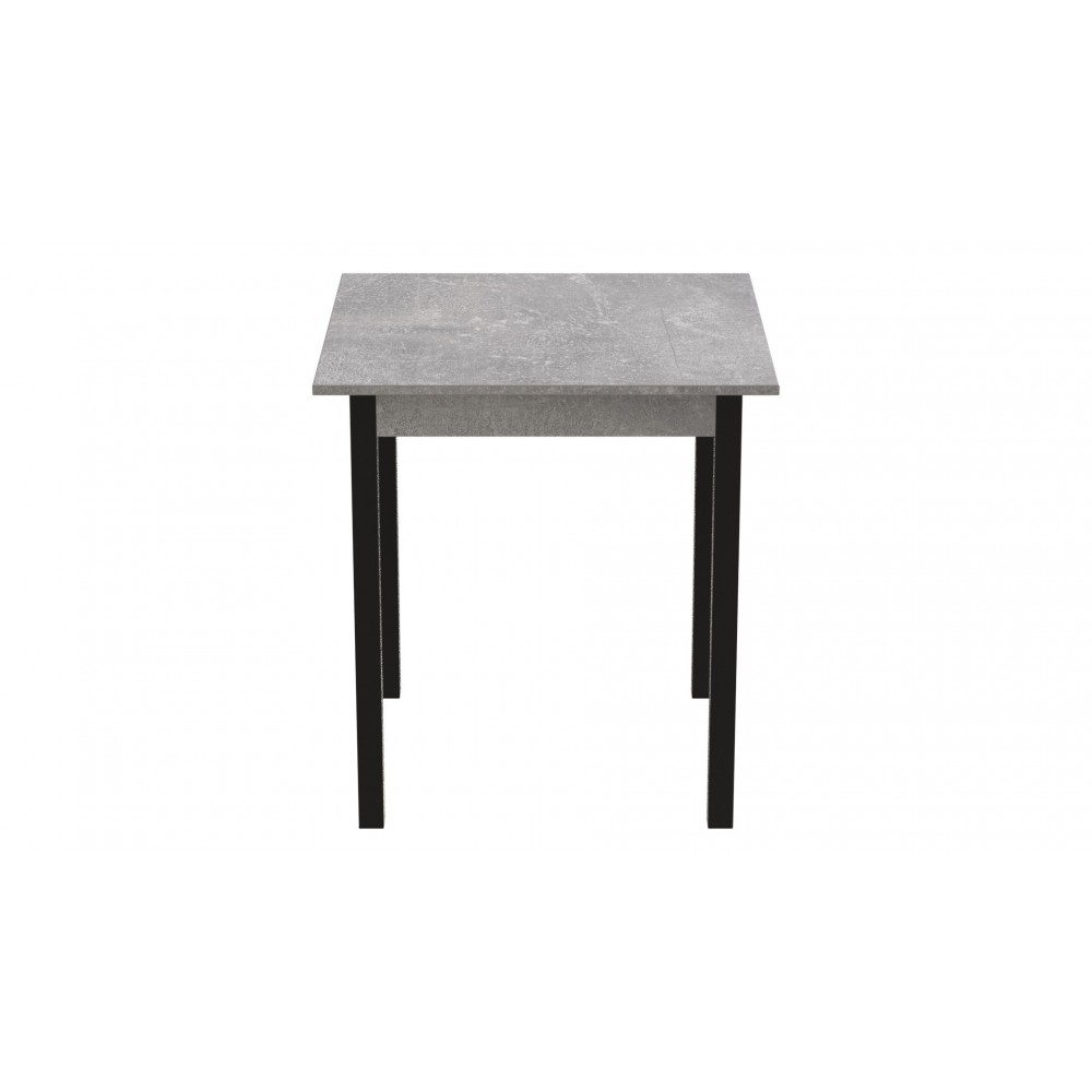Стол кухонный Ferrum-decor Диего 75x70x70 Черный ДСП Бетон 16мм (FRD-105575)