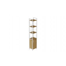 Етажерка 4/34 Ferrum-decor Серії Конект із тумбою 179x34x28 Білий ДСП Артизан (FRD-104475)