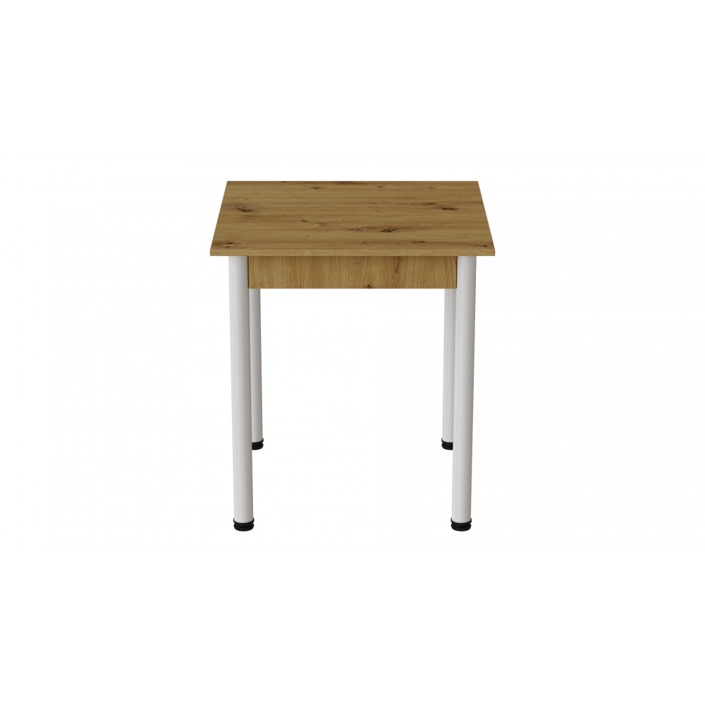 Стол кухонный Ferrum-decor Агата 75x80x80 Белый ДСП Дуб Артизан 16мм (FRD-105675)