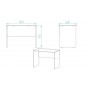 Стол компьютерный Алесандро Ferrum-decor 750x1100x600 ДСП Белое 16 мм (FRD-104716)
