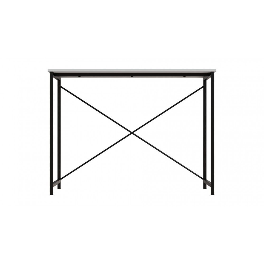 Стол письменный Line Лайт Ferrum-decor 750x1000x500 Черный металл ДСП Белое 16 мм (FRD-104836)