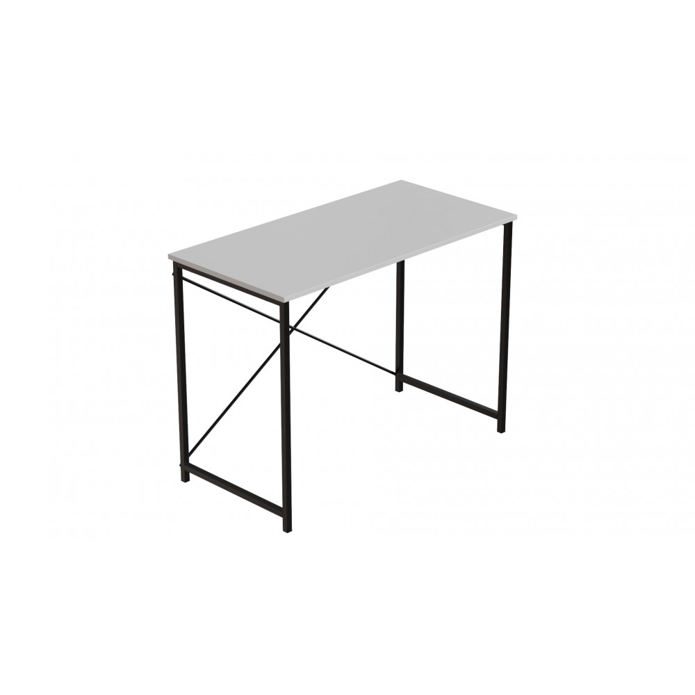 Стол письменный Line Лайт Ferrum-decor 750x1000x500 Черный металл ДСП Белое 16 мм (FRD-104836)