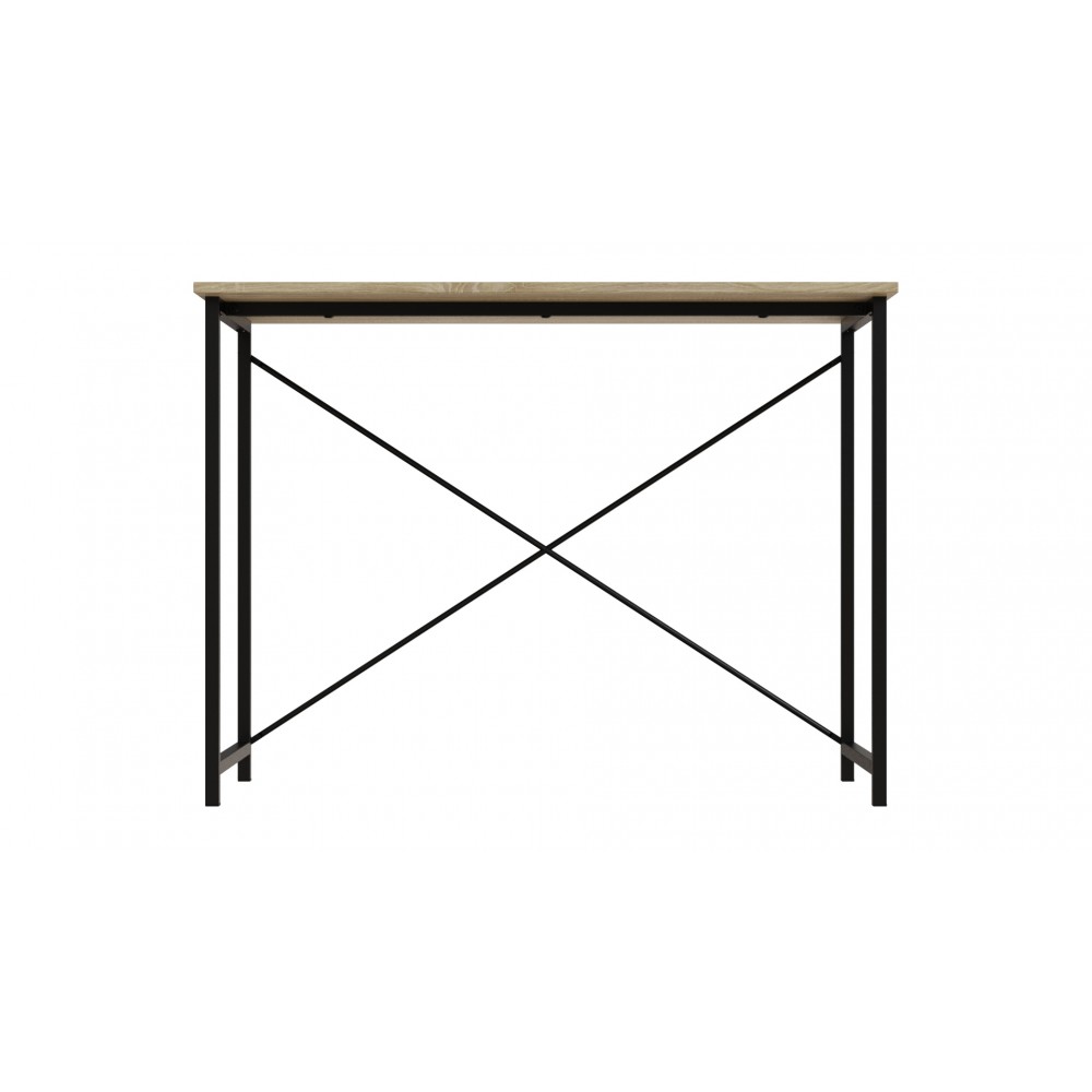 Стол письменный Line Лайт Ferrum-decor 750x1000x600 Черный металл ДСП Дуб Сонома 16 мм (FRD-104846)