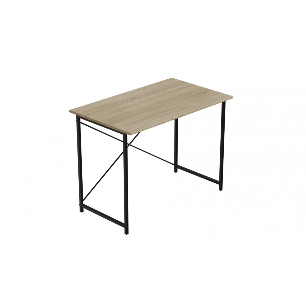 Стол письменный Line Лайт Ferrum-decor 750x1000x600 Черный металл ДСП Дуб Сонома 16 мм (FRD-104846)