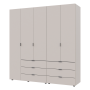 Комплект шаф для одягу Doros Гелар (2 шт.) 193,7х49,5х203,4 см Кашемір (DRS-011239)