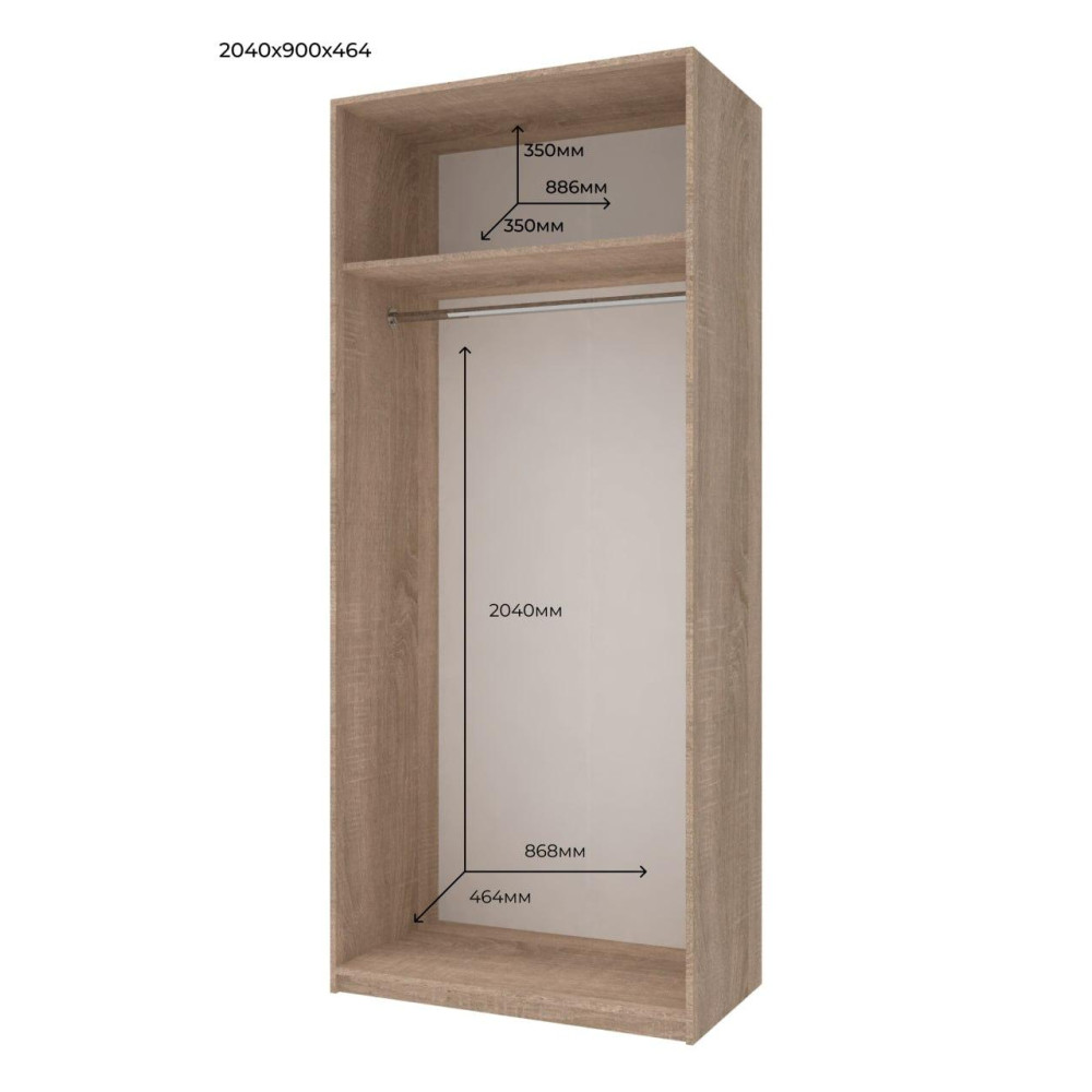 Комплект шаф для одягу Doros Промо (2 шт.) 180х48х204 см Дуб сонома (DRS-011210)
