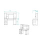 Стол компьютерный Анжело Ferrum-decor 1400x1422x600 ДСП Дуб Сонома 16 мм (FRD-104707)
