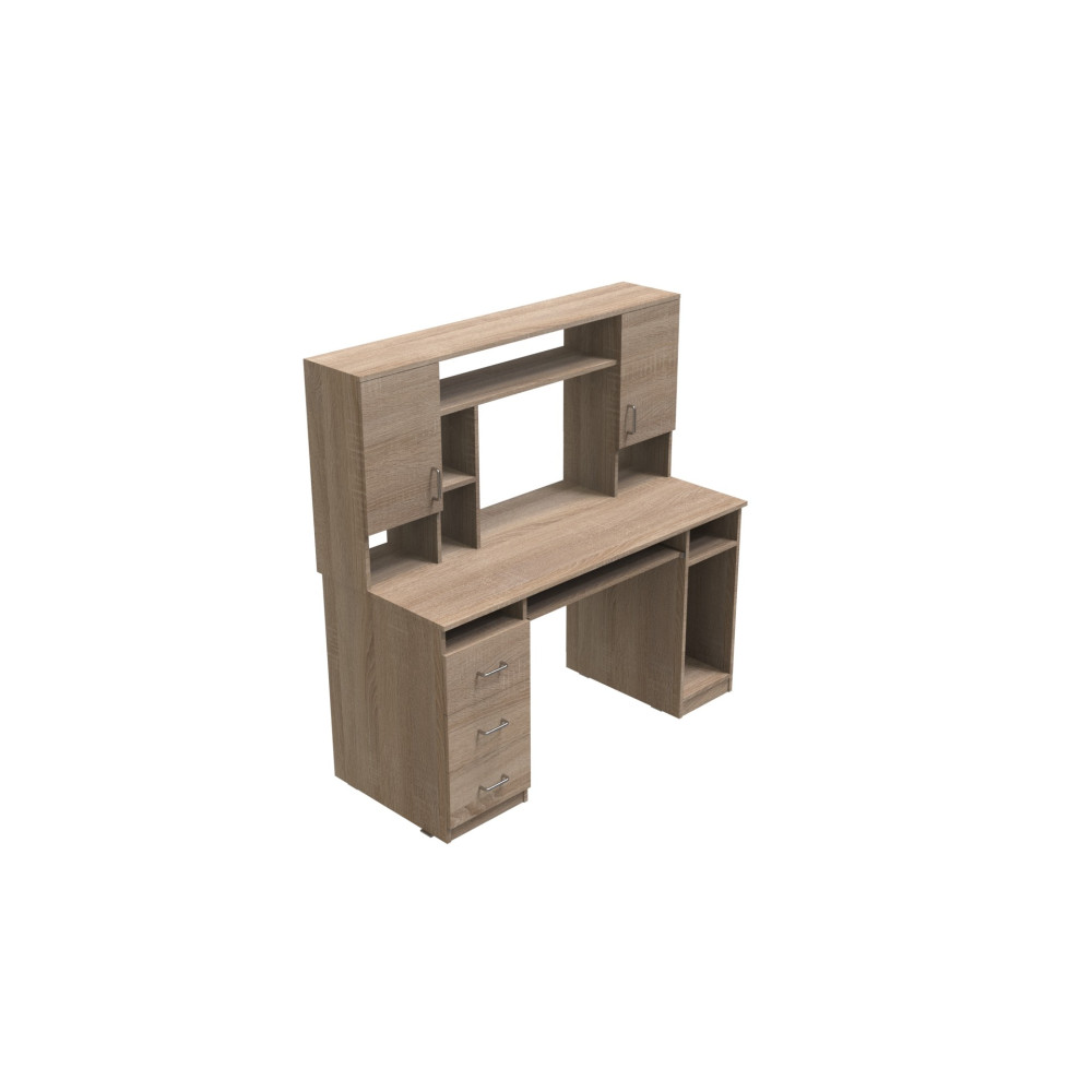 Стол компьютерный Анжело Ferrum-decor 1400x1422x600 ДСП Дуб Сонома 16 мм (FRD-104707)