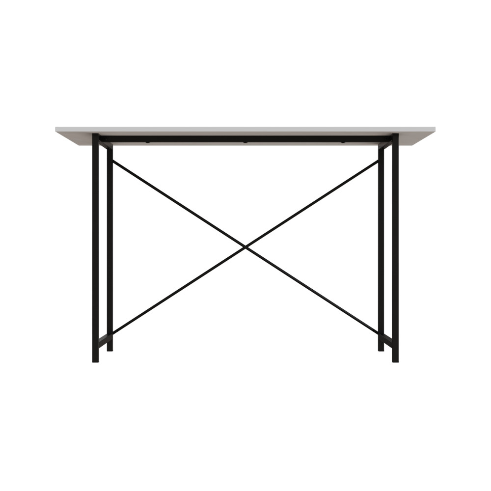 Стол письменный Line Лайт Ferrum-decor 750x1200x600 Черный металл ДСП Белое 16 мм (FRD-104857)