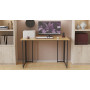 Компьютерный стол Ferrum-decor Ханна 75x100x60 черный ДСП Дуб Артизан 16мм (FRD-106207)