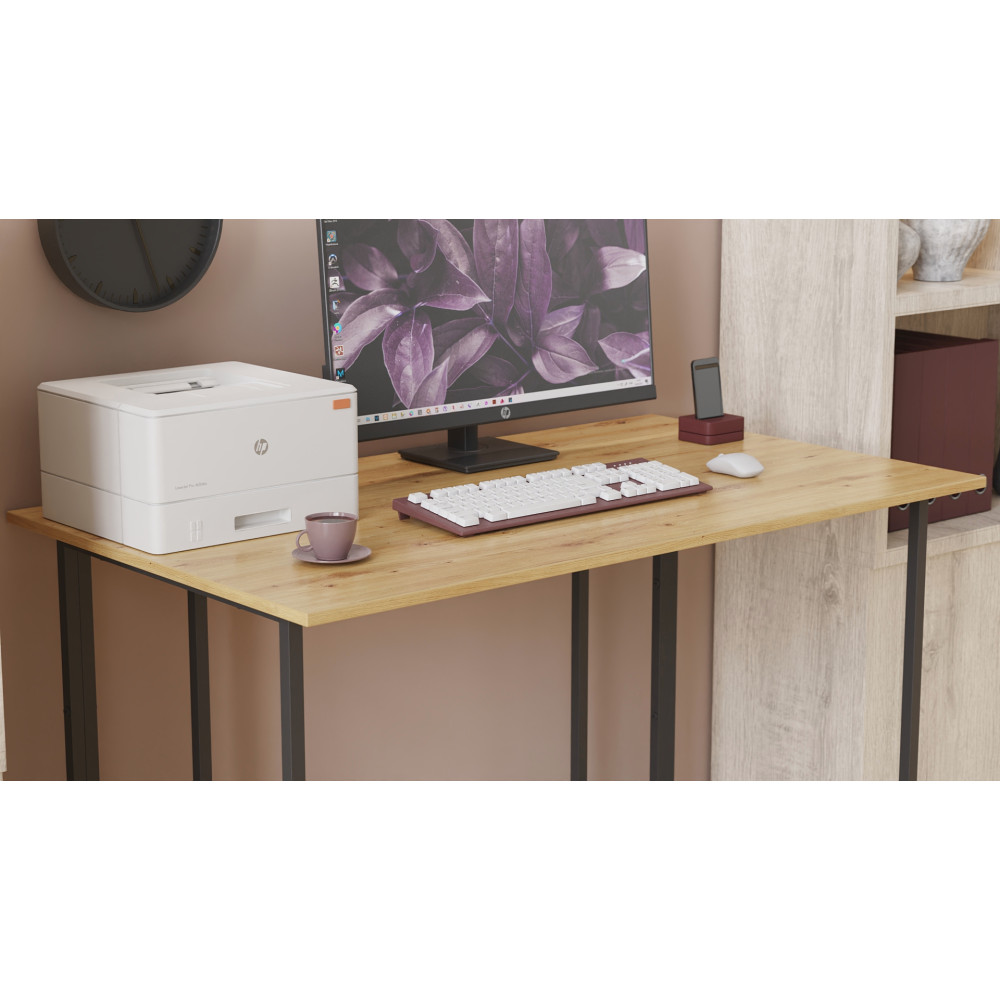 Компьютерный стол Ferrum-decor Ханна 76x140x60 черный ДСП Дуб Артизан 32мм (FRD-106237)