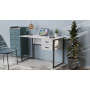 Письменный стол Ferrum-decor Гарри 75x140x60 серый ДСП Дуб Сонома 16мм (FRD-101462)