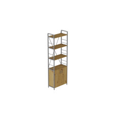 Етажерка 4/60 Ferrum-decor Серії Конект із тумбою 179x60x28 Сірий ДСП Артизан (FRD-102482)