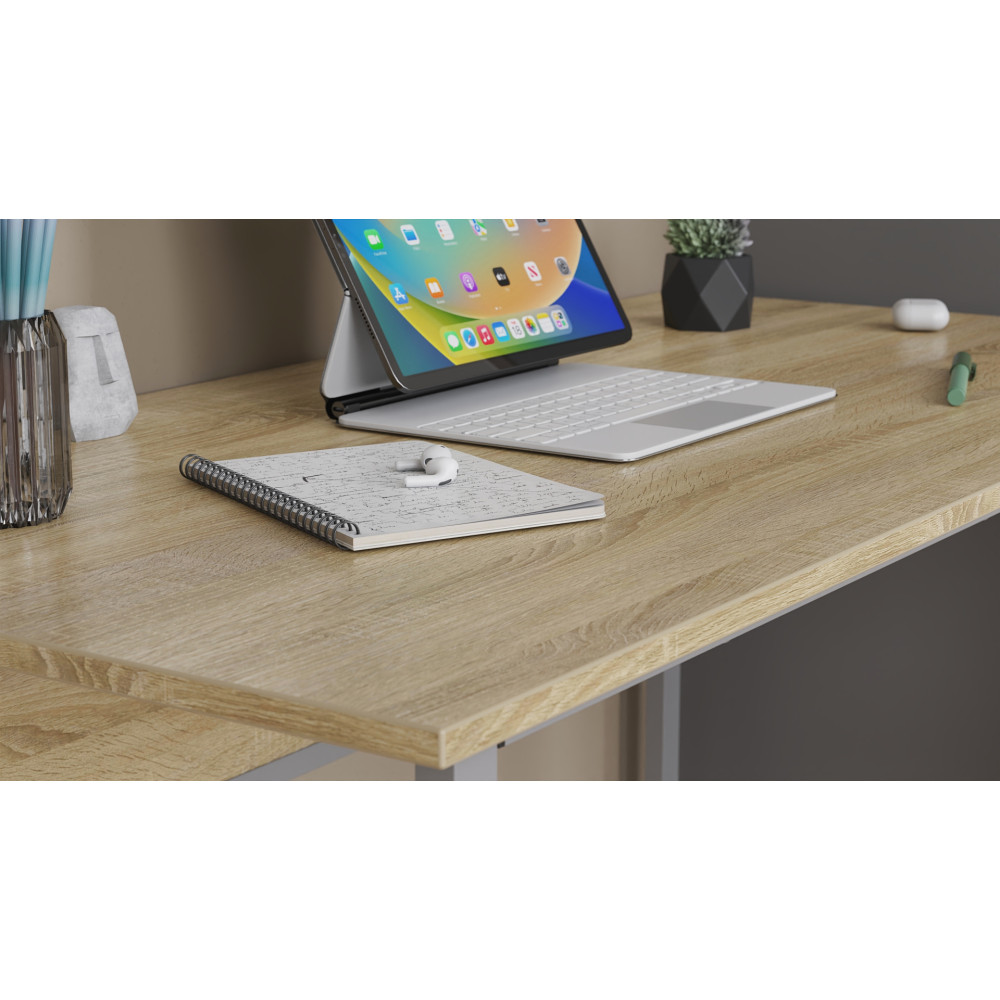 Письменный стол Ferrum-decor Коди 75x140x70 серый ДСП Дуб Сонома 16мм (FRD-101702)