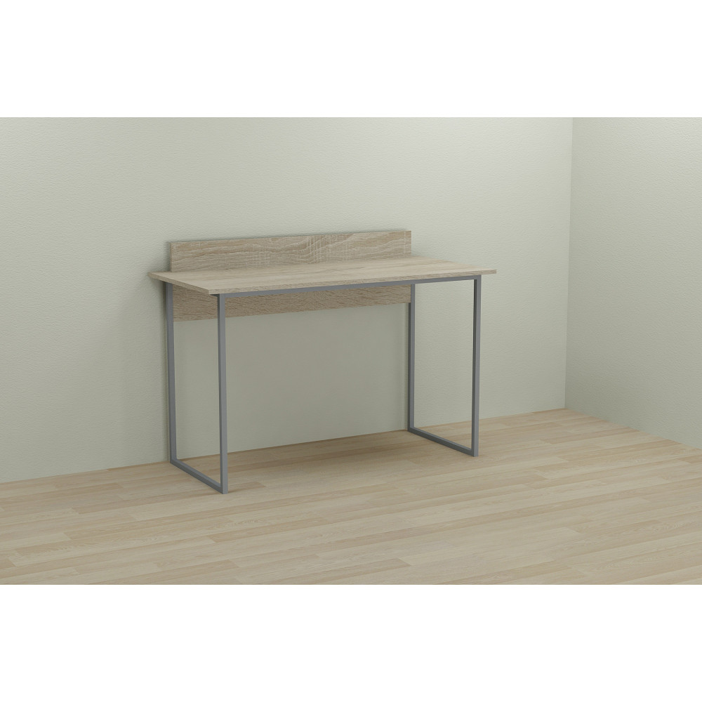 Письменный стол Ferrum-decor Скай 75x120x60 серый ДСП Дуб Сонома 16мм (FRD-101542)