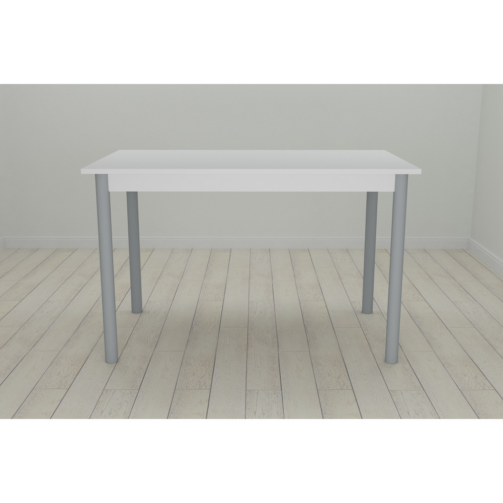 Стол кухонный Ferrum-decor Бенита 75x120x60 Серый ДСП Белое 16мм (FRD-106269)