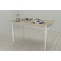 Стіл кухонний Ferrum-decor Маріо 75x120x60 Білий ДСП Сонома 16мм (FRD-106320)