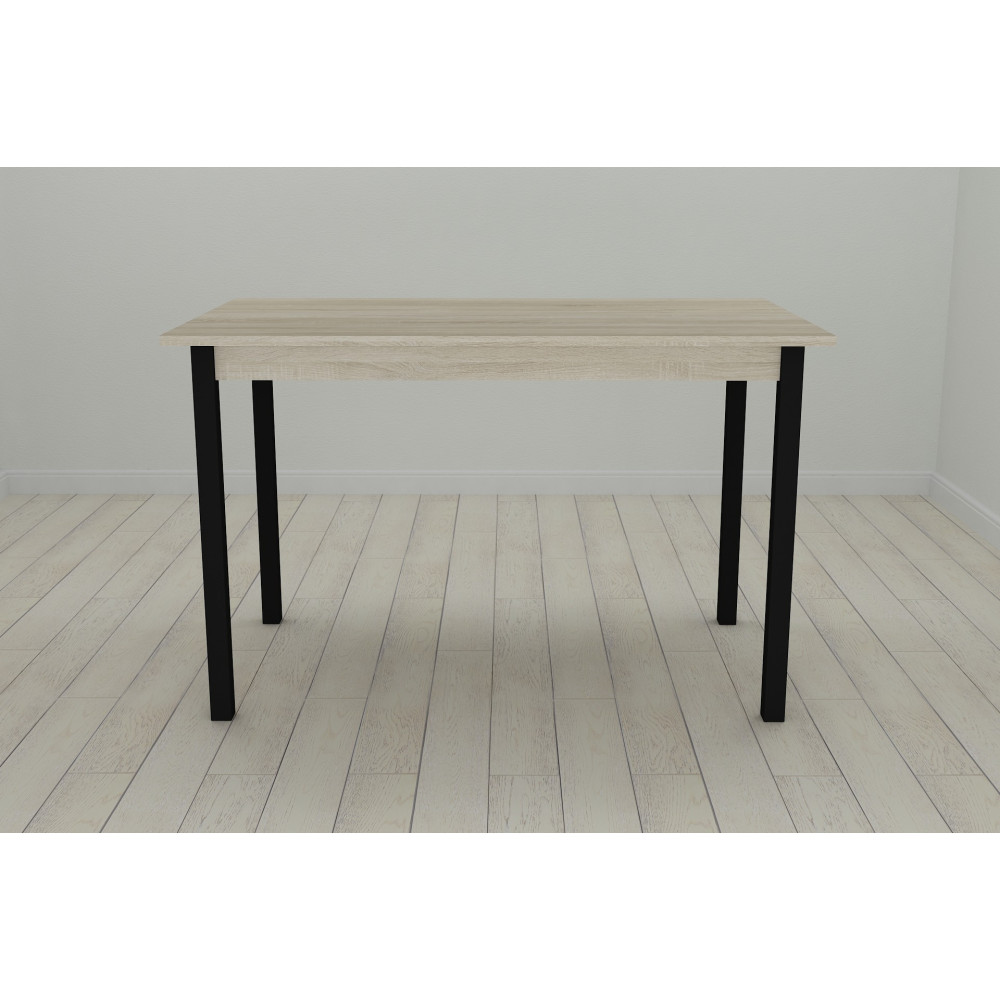 Стіл кухонний Ferrum-decor Маріо 75x120x70 Чорний ДСП Сонома 16мм (FRD-106330)