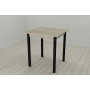 Стол кухонный Ferrum-decor Диего 75x70x70 Черный ДСП Сонома 16мм (FRD-106300)