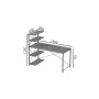Компьютерный стол Ferrum-decor Джек 75x140x70 Серый ДСП Бетон (FRD-105321)