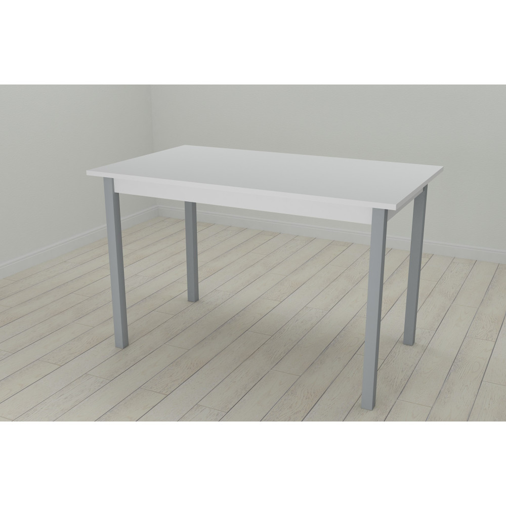 Стол кухонный Ferrum-decor Марио 75x120x70 Серый ДСП Белое 16мм (FRD-106201)