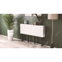Стол-книжка трансформер Орион 3 Ferrum-decor 750x1150x880 Черный металл ДСП Белое 16 мм (FRD-105081)