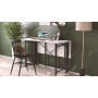 Стол-книжка трансформер Орион 3 Ferrum-decor 750x1150x880 Черный металл ДСП Белое 16 мм (FRD-105081)