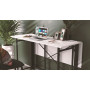 Стол-книжка трансформер Орион 3 Ferrum-decor 750x1150x880 Черный металл ДСП Белое 16 мм (FRD-105081)