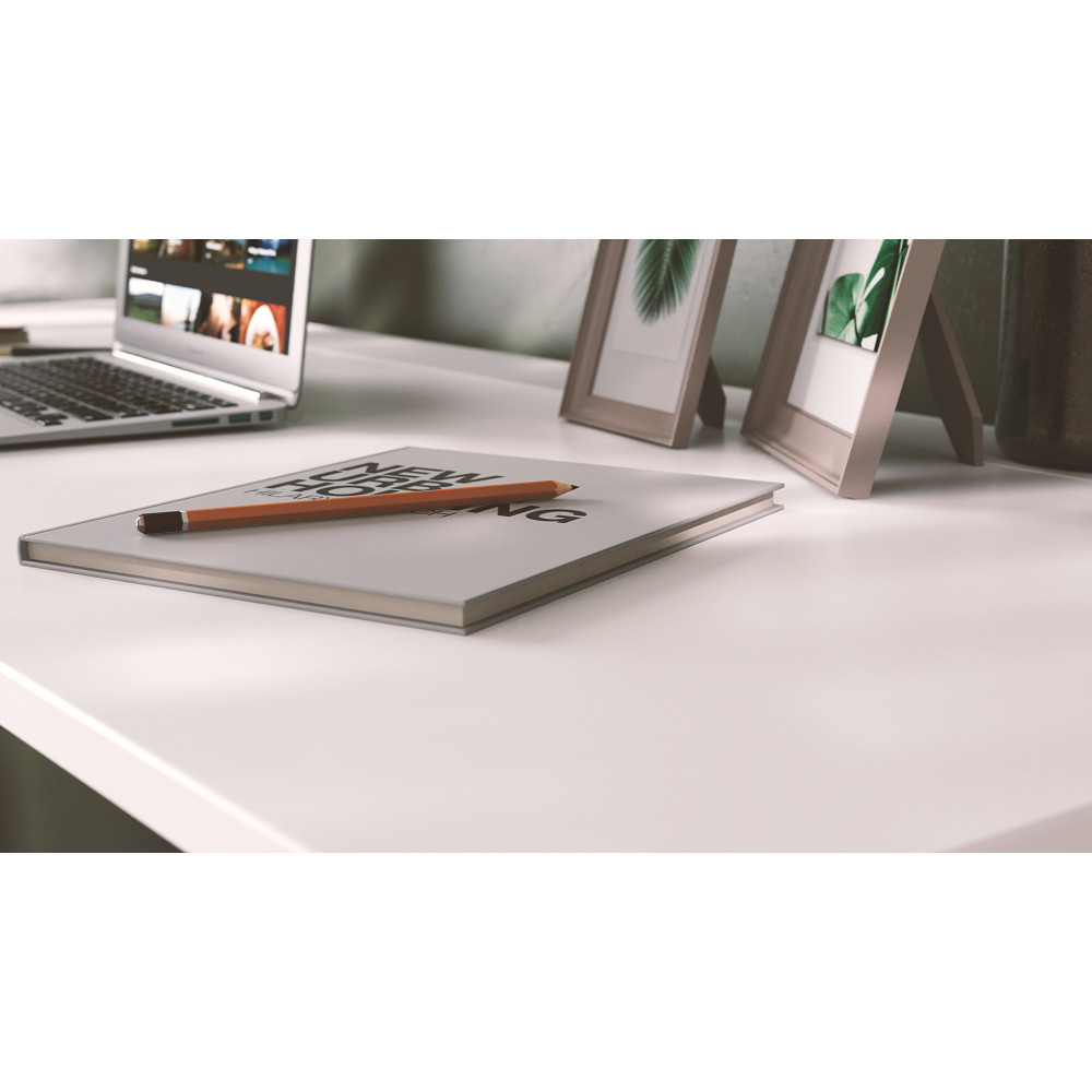 Стол-книжка трансформер Орион 3 Ferrum-decor 750x1150x880 Черный металл ДСП Белое 16 мм (FRD-105081)