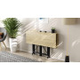 Стол-книжка трансформер Спайдер Ferrum-decor 750x1150x880 Черный металл ДСП Дуб Сонома 16 мм (FRD-105091)