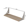 Полка настенная Ferrum-decor Ханди 2 240x500x240 металл Белый ДСП Дуб Сан-Марино 16 мм (FRD-102562)