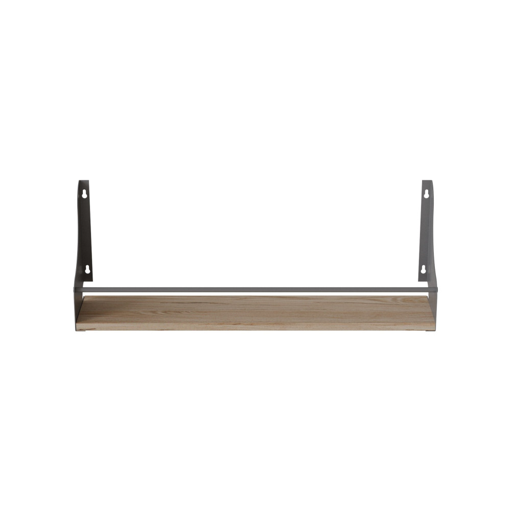 Полка настенная Ferrum-decor Изи 260x700x150 металл Серый ДСП Дуб Сан-Марино 16 мм (FRD-102962)