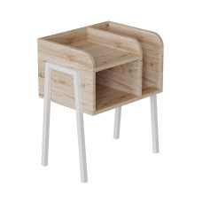 Тумба модульна Ferrum-decor Амелі 540x450x320 метал Білий ДСП Дуб Сан-Марино 16 мм (FRD-103012)