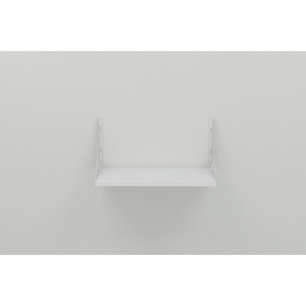 Полиця настінна Ferrum-decor Ханді 2 240x600x240 метал Білий ДСП Біле 16 мм (FRD-102582)