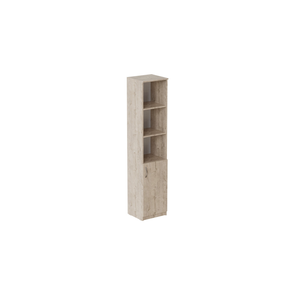 Пенал Анжело Ferrum-decor на 4 полки с 1 дверью 1900x400x380 ДСП Дуб Сан-Марино 16 мм (FRD-104912)