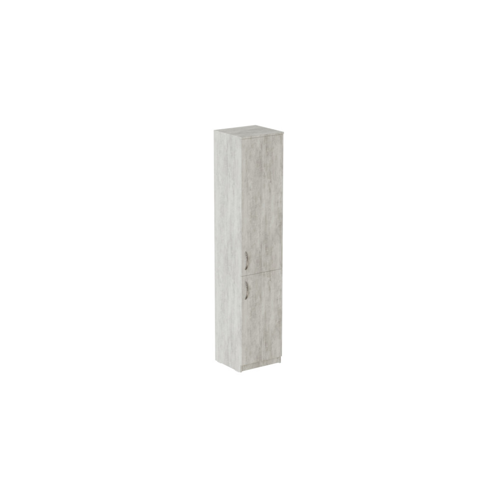Пенал Анжело Ferrum-decor на 5 полиць із 2 дверима 1900x400x380 ДСП Бетон 16 мм (FRD-104922)