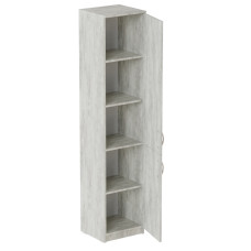 Пенал Анжело Ferrum-decor на 5 полиць із 2 дверима 1900x400x380 ДСП Бетон 16 мм (FRD-104922)