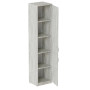 Пенал Анжело Ferrum-decor на 5 полиць із 2 дверима 1900x400x380 ДСП Бетон 16 мм (FRD-104922)