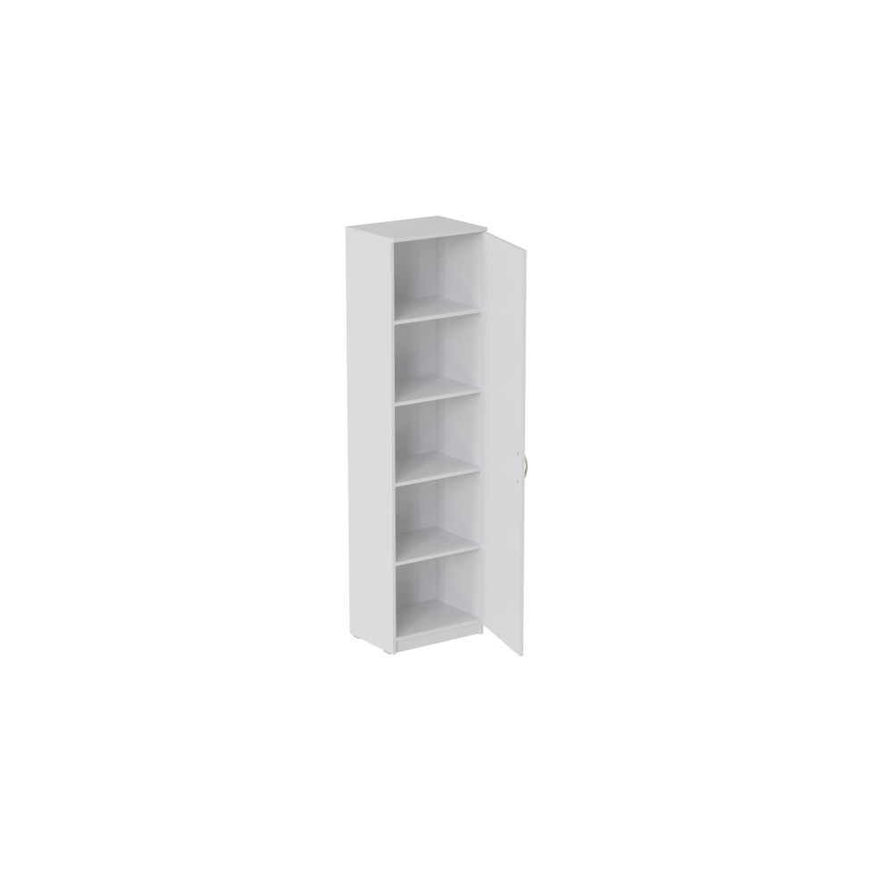 Пенал Анжело Ferrum-decor на 5 полок с дверью 1900x500x380 ДСП Белое 16 мм (FRD-104942)