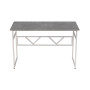 Стол письменный Раян Ferrum-decor 750x1400x700 Белый металл ДСП Бетон 16 мм (FRD-106502)