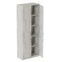 Шафа Анжело Ferrum-decor на 5 полиць із 4 дверима 1900x700x380 ДСП Бетон 16 мм (FRD-105042)