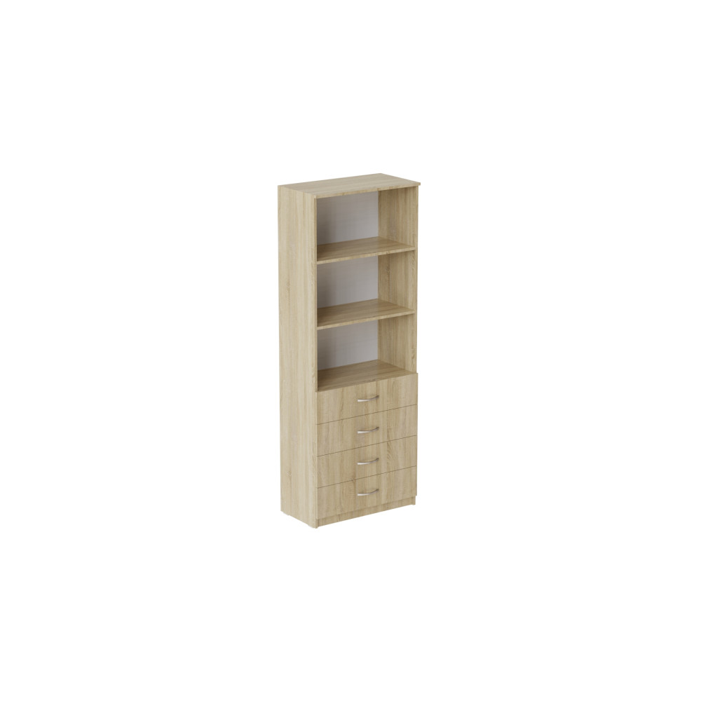 Шафа Анжело Ferrum-decor на 3 полиці з 4 ящики 1900x700x380 ДСП Дуб Сонома 16 мм (FRD-105022)