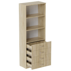 Шафа Анжело Ferrum-decor на 3 полиці з 4 ящики 1900x700x380 ДСП Дуб Сонома 16 мм (FRD-105022)